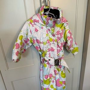 Stylish Spyder girls snowsuit size 3